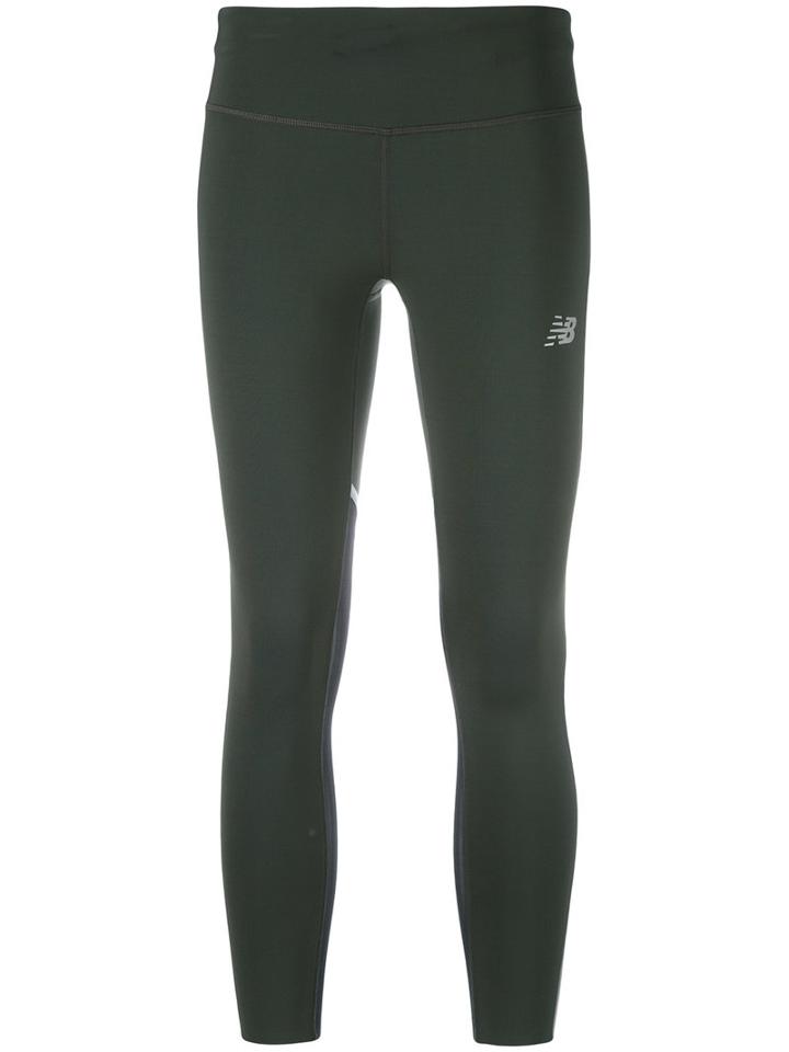 New Balance - Sprint Cropped Leggings - Women - Polyester/spandex/elastane - L, Green