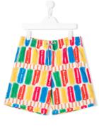 Mc2 Saint Barth Kids All-over Print Swim Shorts - White