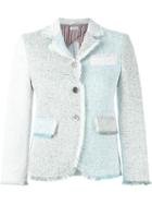 Thom Browne Frayed Oxford Tweed Jacket