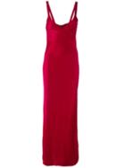 Haider Ackermann - Sleeveless V-neck Dress - Women - Silk/acetate/rayon - 40, Red, Silk/acetate/rayon