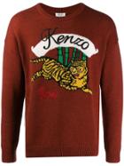 Kenzo Bamboo Tiger Sweater - Red