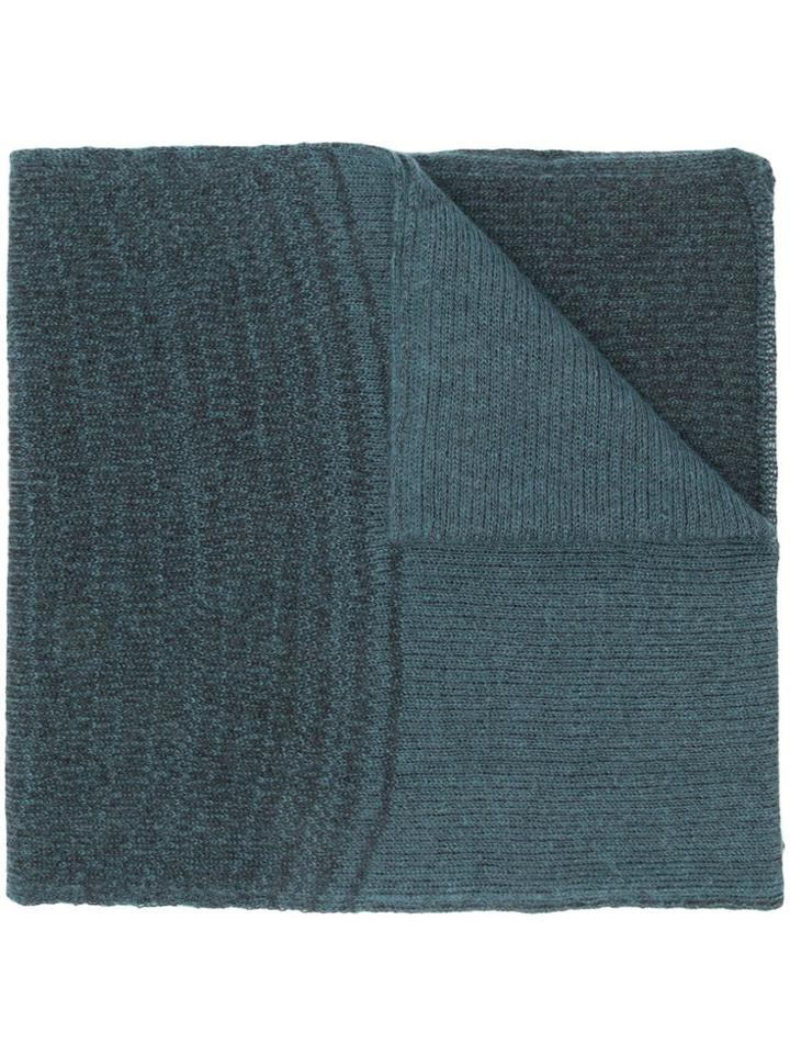 Stephan Schneider Tonal Fine Knit Scarf - Blue