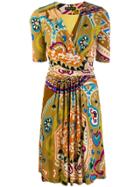 Etro Abstract Folk Dress - Neutrals