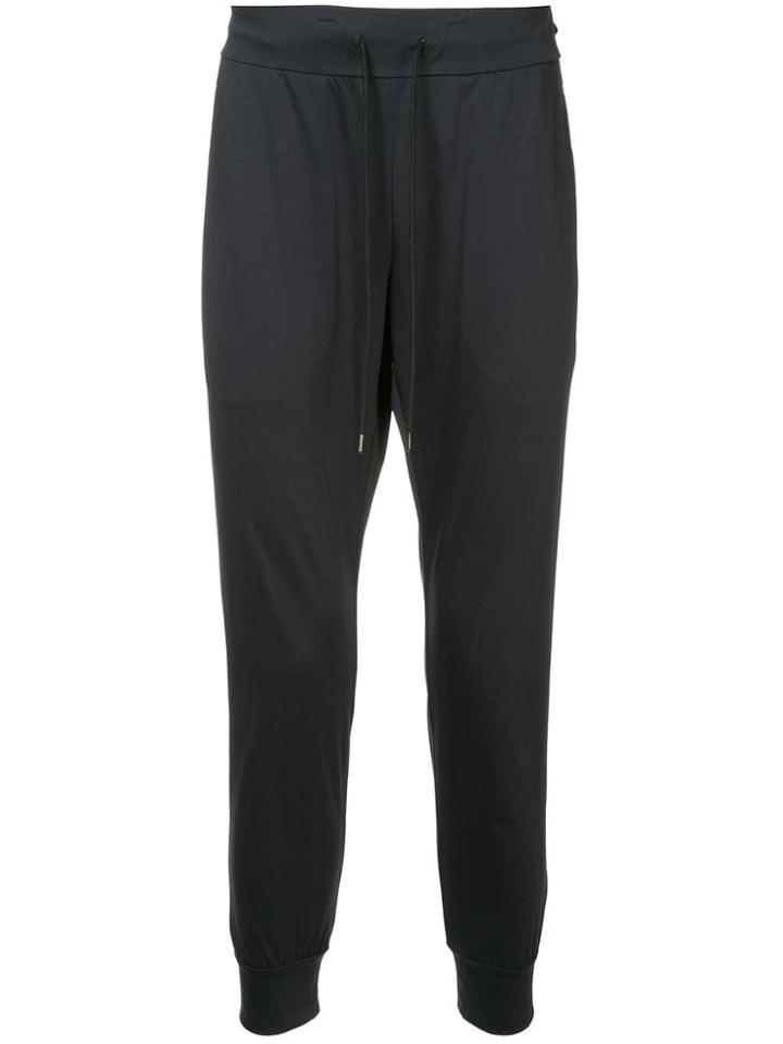 Attachment Drawstring-waist Track Pants - Blue