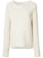 Co - Classic Slouch Jumper - Women - Cotton/linen/flax/nylon - M, White, Cotton/linen/flax/nylon