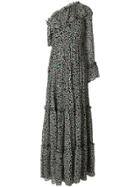 Msgm Ruffled Maxi Dress - Black