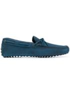 Tod's Micropattern Driving Shoes - Blue