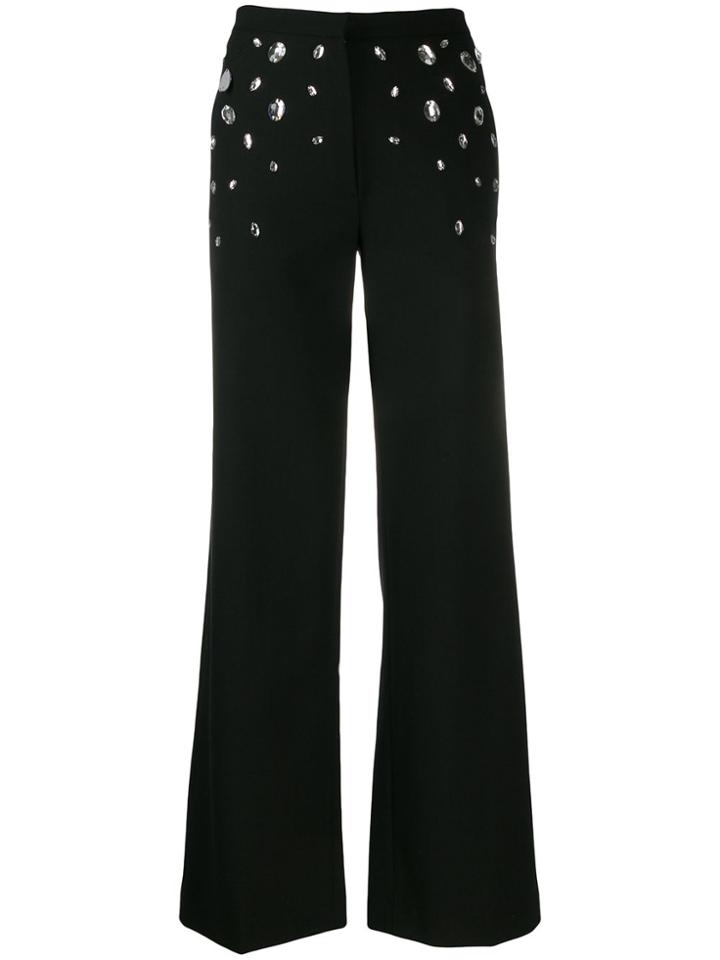 Christopher Kane Crystal Gem Trousers - Black