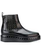 Albano Studded Platform Chelsea Boots - Black