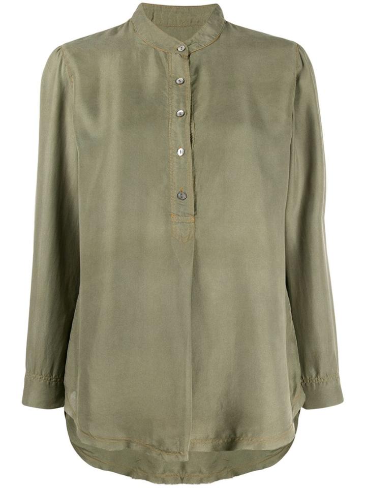 Raquel Allegra Cargo Twill Blouse - Green