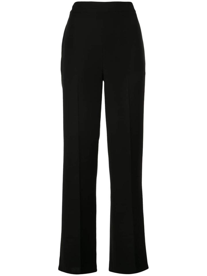 Yigal Azrouel Tissue Crepe Wide Leg Trousers - Black