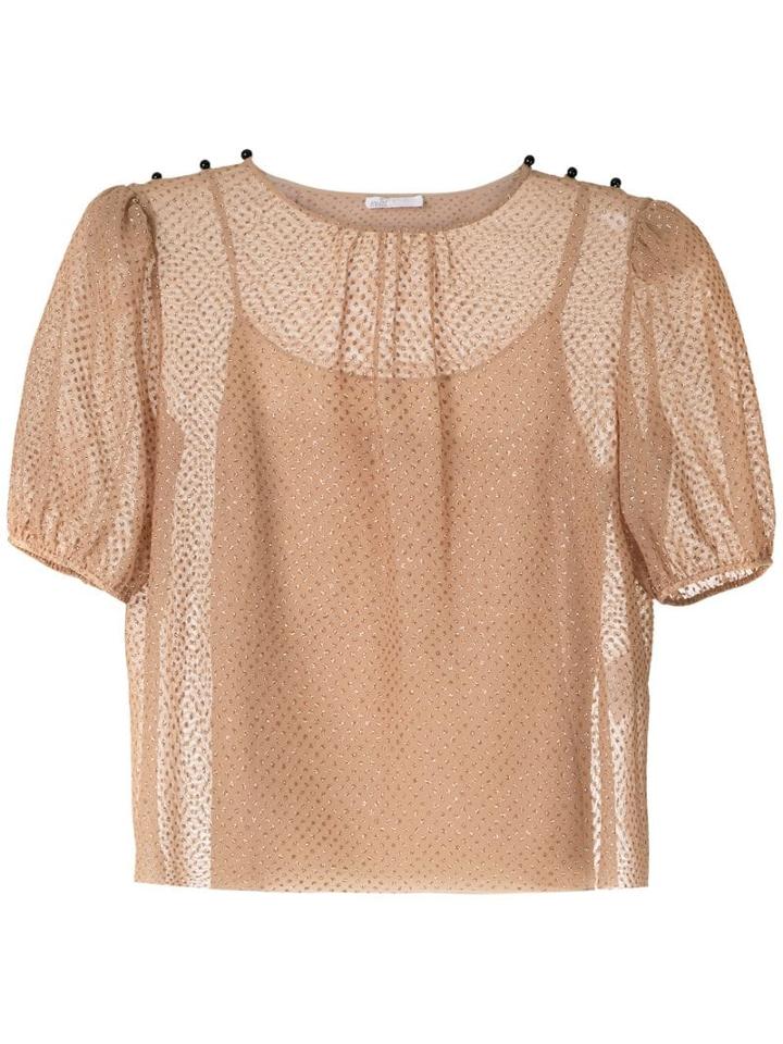 Nk Orvalho Lara Tulle Blouse - 1851bege/nude