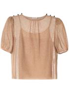 Nk Orvalho Lara Tulle Blouse - 1851bege/nude