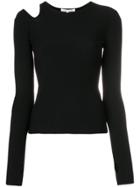 Helmut Lang Cut Out Top - Black