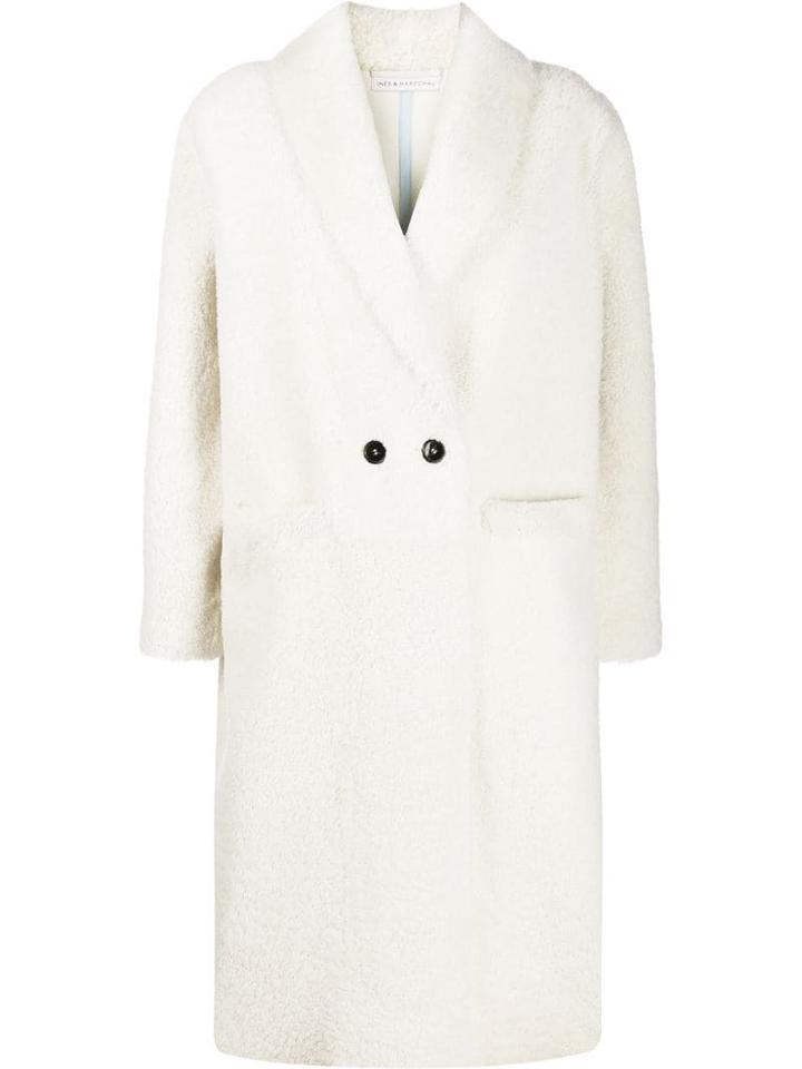 Inès & Maréchal Double Breasted Coat - White