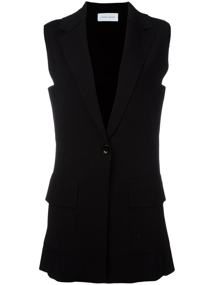 Christian Wijnants - Oversized Vest - Women - Polyamide/viscose - M, Women's, Black, Polyamide/viscose