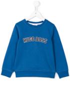 Boss Kids Logo Embroidered Sweatshirt, Toddler Boy's, Size: 4 Yrs, Blue