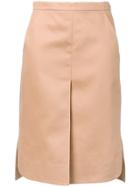 Jil Sander Navy High Low Hem Shirt - Brown