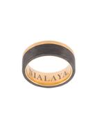 Nialaya Jewelry Paneled Curved Ring - Yellow