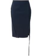 Dion Lee Braided Split Skirt, Women's, Size: 6, Black, Polyester/spandex/elastane/polyimide