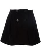 Maison Kitsuné A-line Skirt, Women's, Size: 36, Black, Cotton/polyester