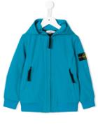 Stone Island Kids Zip-up Hoodie, Boy's, Size: 8 Yrs, Blue