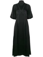 Ellery Noble Dress With Contrast Stitching - Black