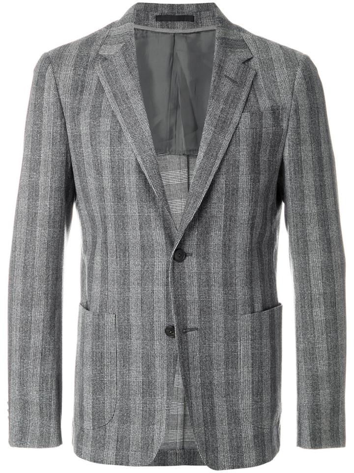 Z Zegna Striped Blazer - Grey