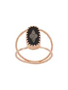 Pascale Monvoisin 9kt Rose Gold Mahe Black Ring - Metallic