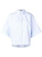 Jil Sander Navy Striped Shirt - Blue