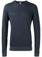 Eleventy Crew-neck Jumper, Men's, Size: Xxl, Blue, Cotton