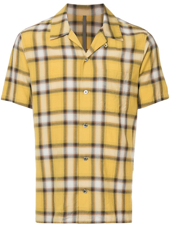 Kazuyuki Kumagai Checked Shirt - Yellow & Orange