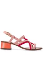 Chie Mihara Contrast Open-toe Sandals - Pink