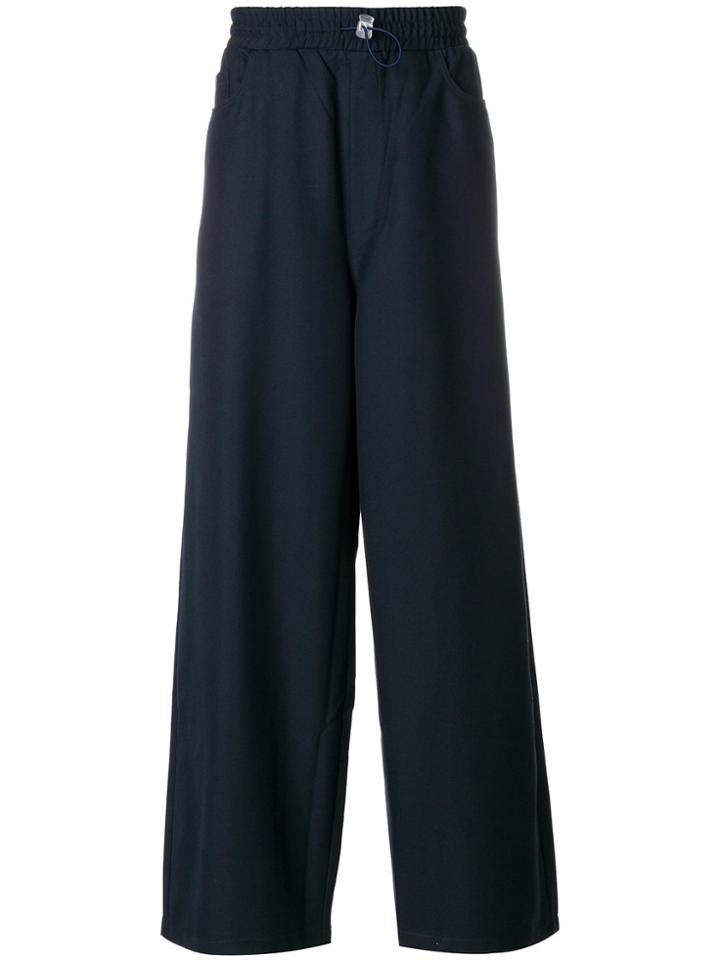 Sunnei Flared Tailored Trousers - Blue