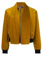 Jean Paul Gaultier Vintage Velvet Bomber Jacket - Yellow & Orange