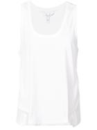 Derek Lam 10 Crosby Tank With Lace Trim - White