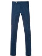 Entre Amis Striped Trousers - Blue