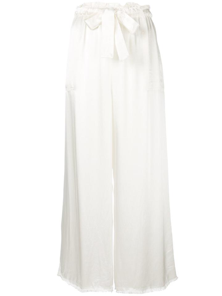 Raquel Allegra Paper Bag Trousers - White