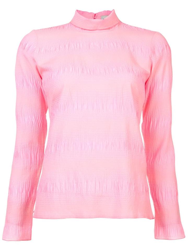 Rachel Comey High Neck Blouse - Pink & Purple