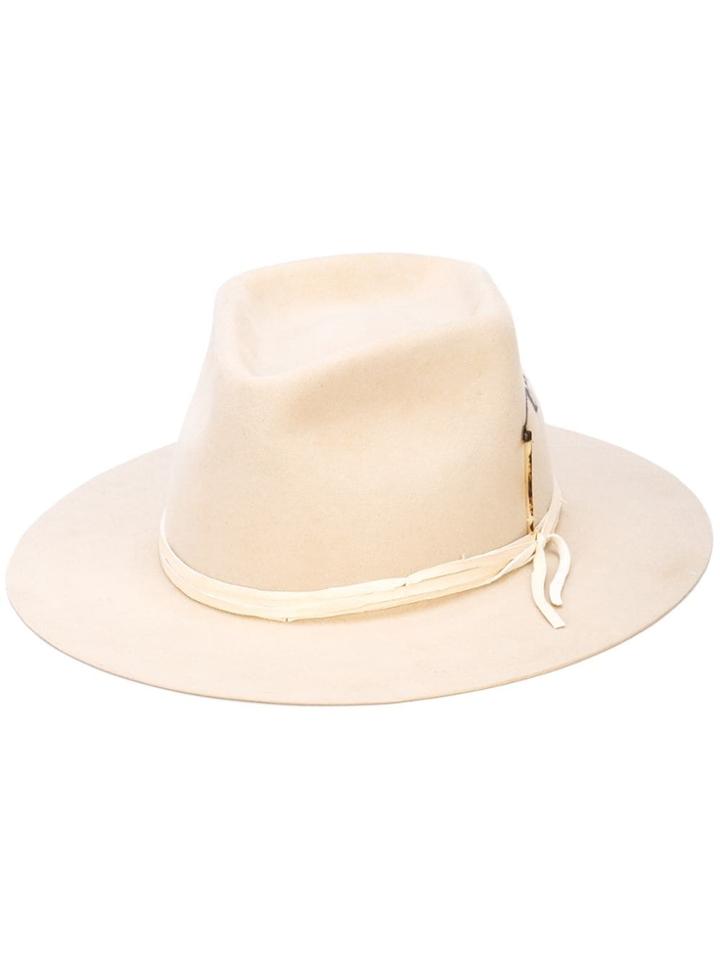 Nick Fouquet Lace Up Detailed Hat - Neutrals