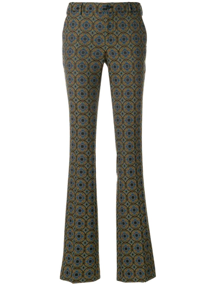 Pt01 Printed High-waisted Trousers - Multicolour