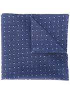 Boss Hugo Boss - Printed Pocket Square - Men - Lyocell - One Size, Blue, Lyocell
