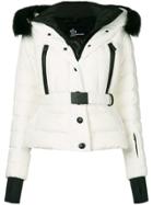 Moncler Grenoble Hooded Feather Down Jacket - White