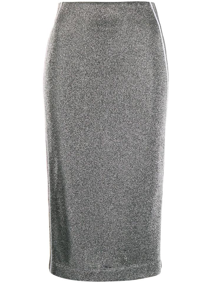 No Ka' Oi Glitter Detail Skirt - Silver