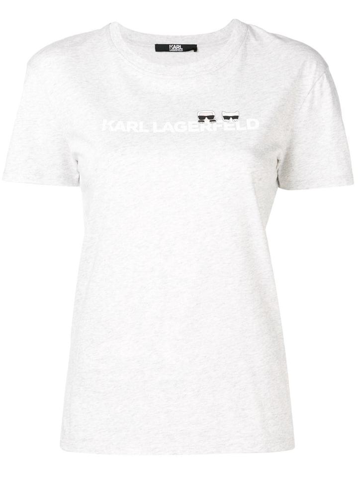 Karl Lagerfeld Ikonik Logo T-shirt - Grey