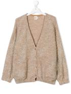 Caffe' D'orzo Oversized Button Cardigan - Nude & Neutrals