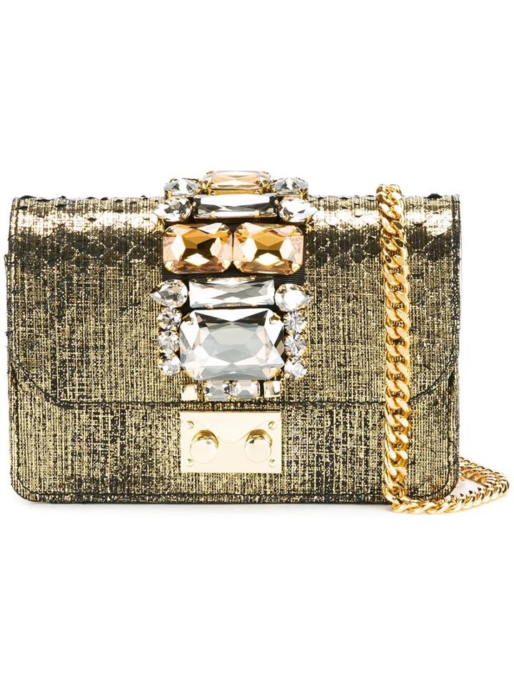 Gedebe Mini 'clicky' Shoulder Bag, Women's, Grey