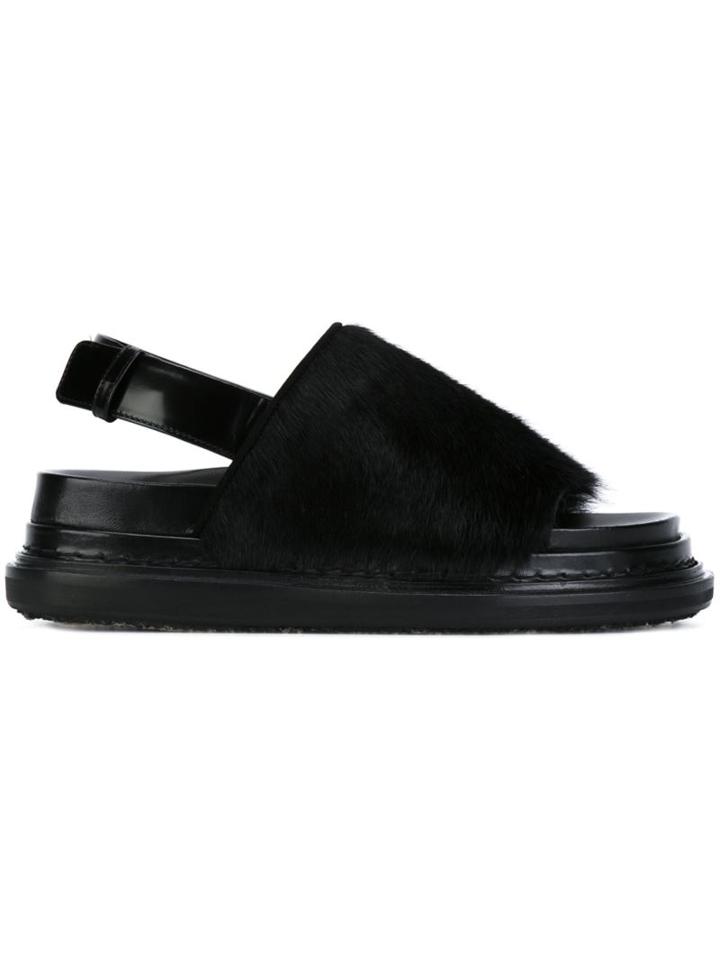 Marni Calf Hair 'fussbett' Sandals