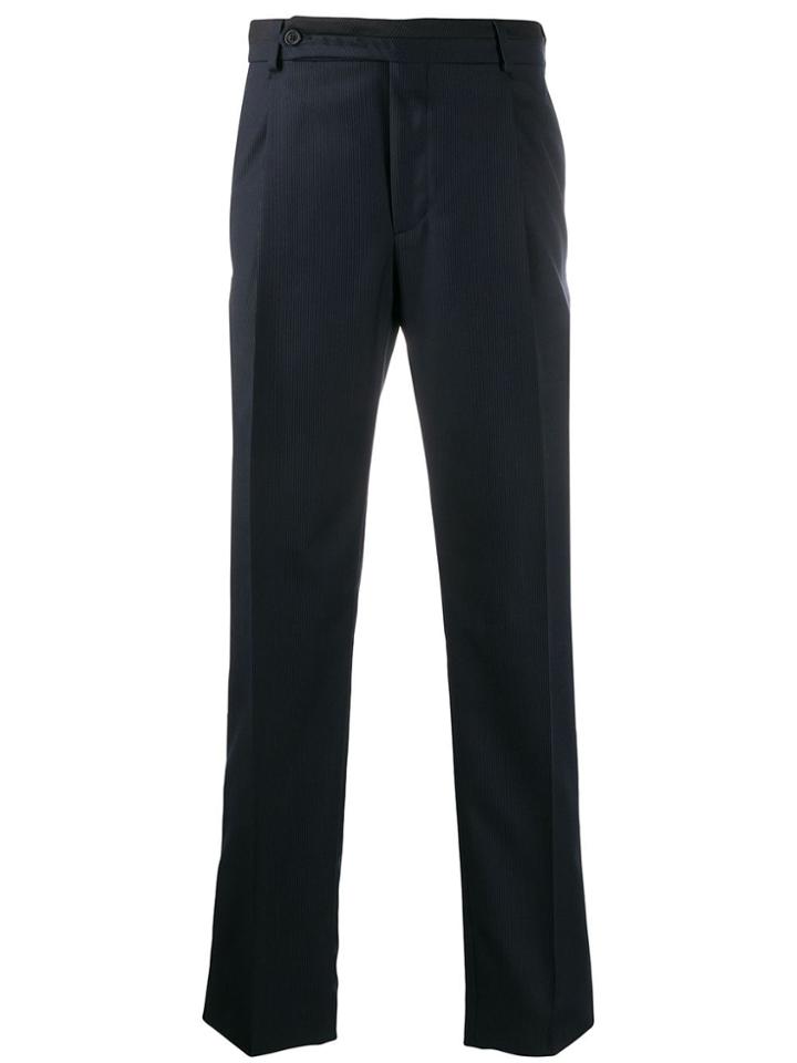 Fendi Stitched Details Tailored Trousers - Blue
