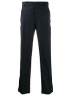 Fendi Stitched Details Tailored Trousers - Blue